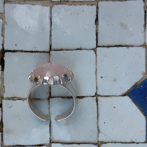 Rose Quartz Ring, Sterling Silver Ring, Handcrafted Ring, Contemporary Jewelry, Artisan Jewelry, Stone of Unconditional Love