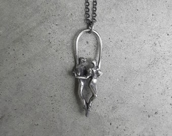 Twin Souls-halsband, fint silverhänge, Gemini-halsband 2