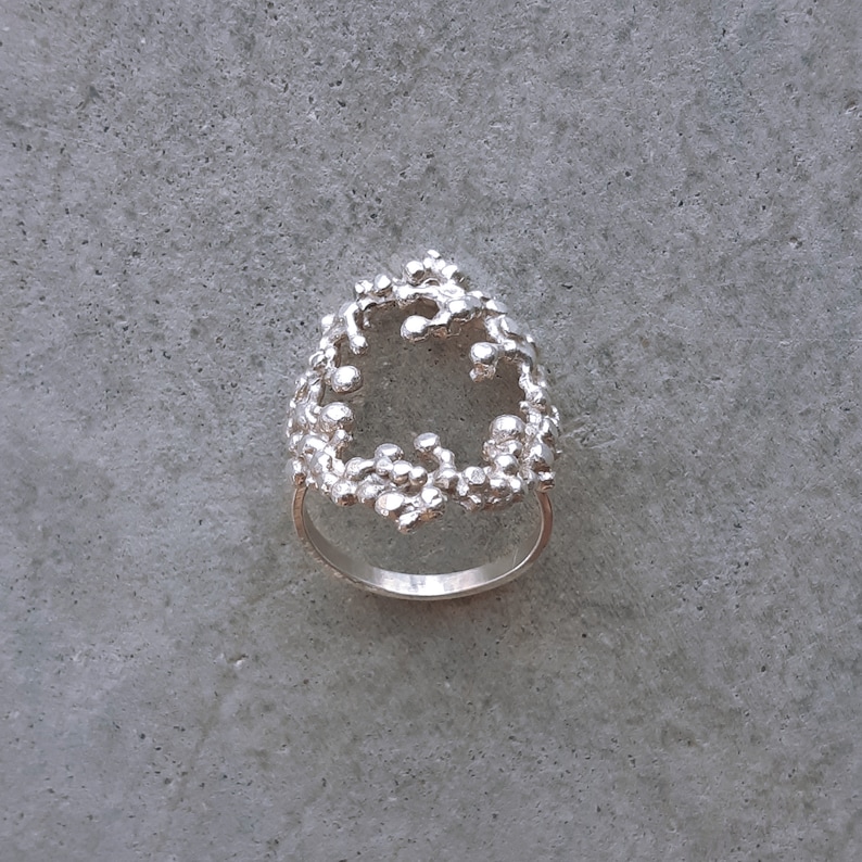 Grn Silver Rings Silver Grain Ring - Etsy
