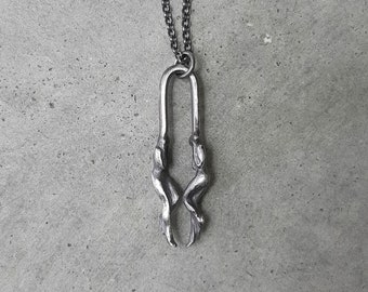 Twin Souls necklace, delicate silver pendant, Gemini necklace 1