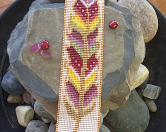 Painted Feather Bracelet