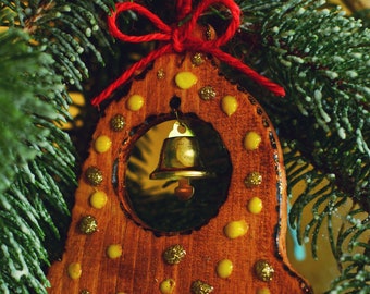 Décorations de Noel en bois "Jingle Bells".