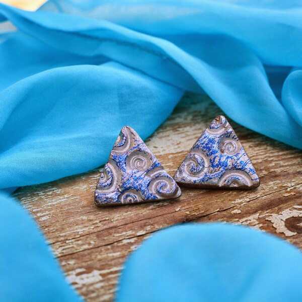 Polymer clay “Kalt” earrings.