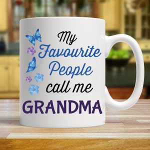 Personalised Favourite People Mug - Grandma or any name you choose - Free UK Standard Shipping