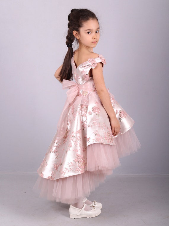 girls satin dress