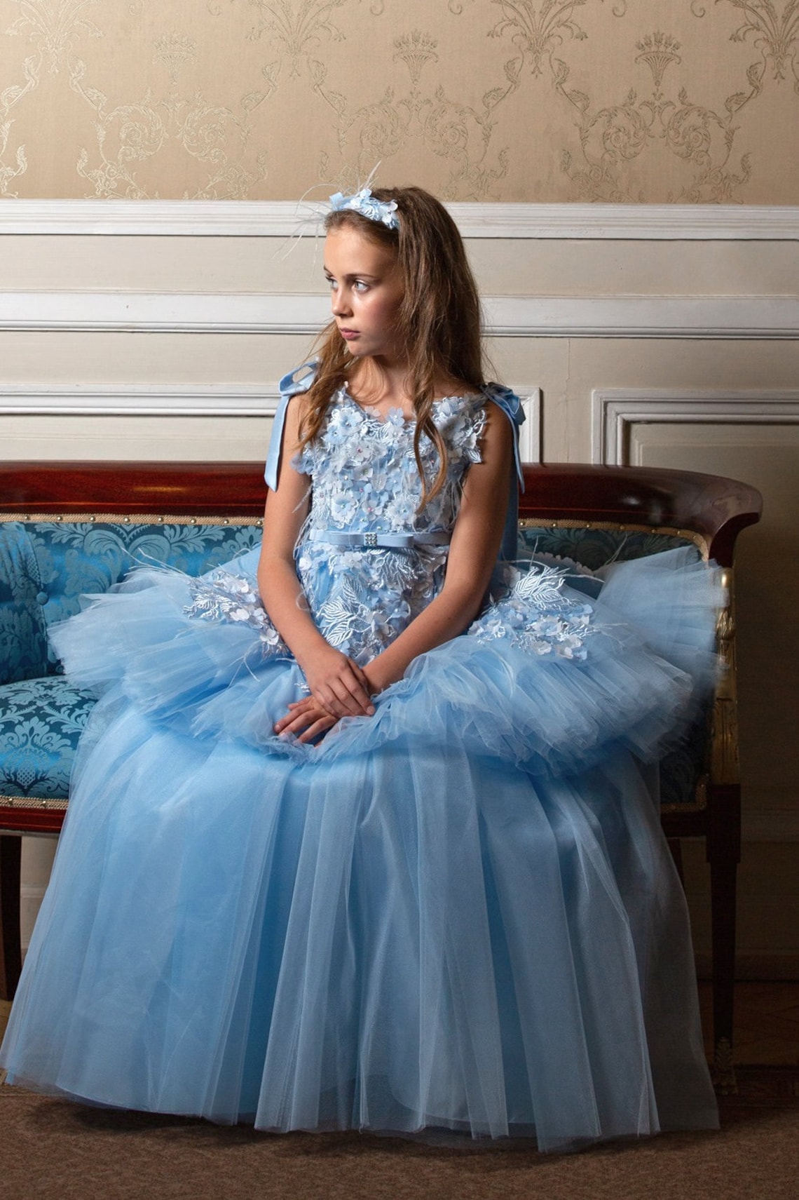 fluffy gown design