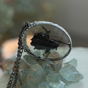 Black rose necklace, Black Flower Necklace, Gothic Necklace, Halloween necklace, Floral vintage jewelry, Flower necklace, Witchy pendant image 11