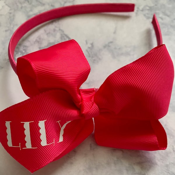 Monogram Headband Etsy