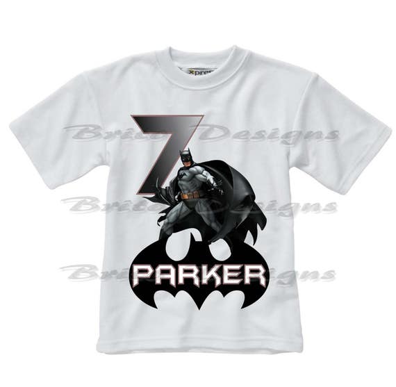 personalized batman birthday shirt