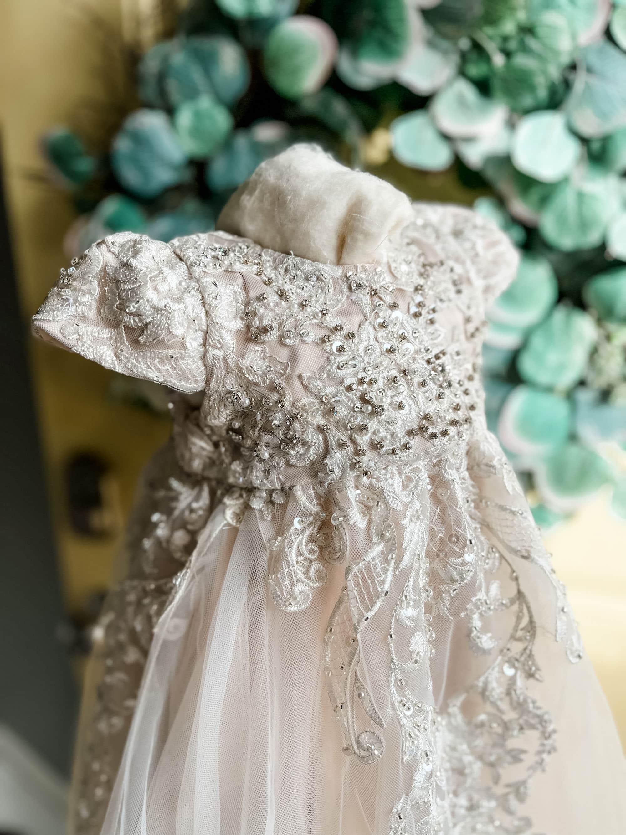 Custom Christening Gown Made From Your Wedding Dress