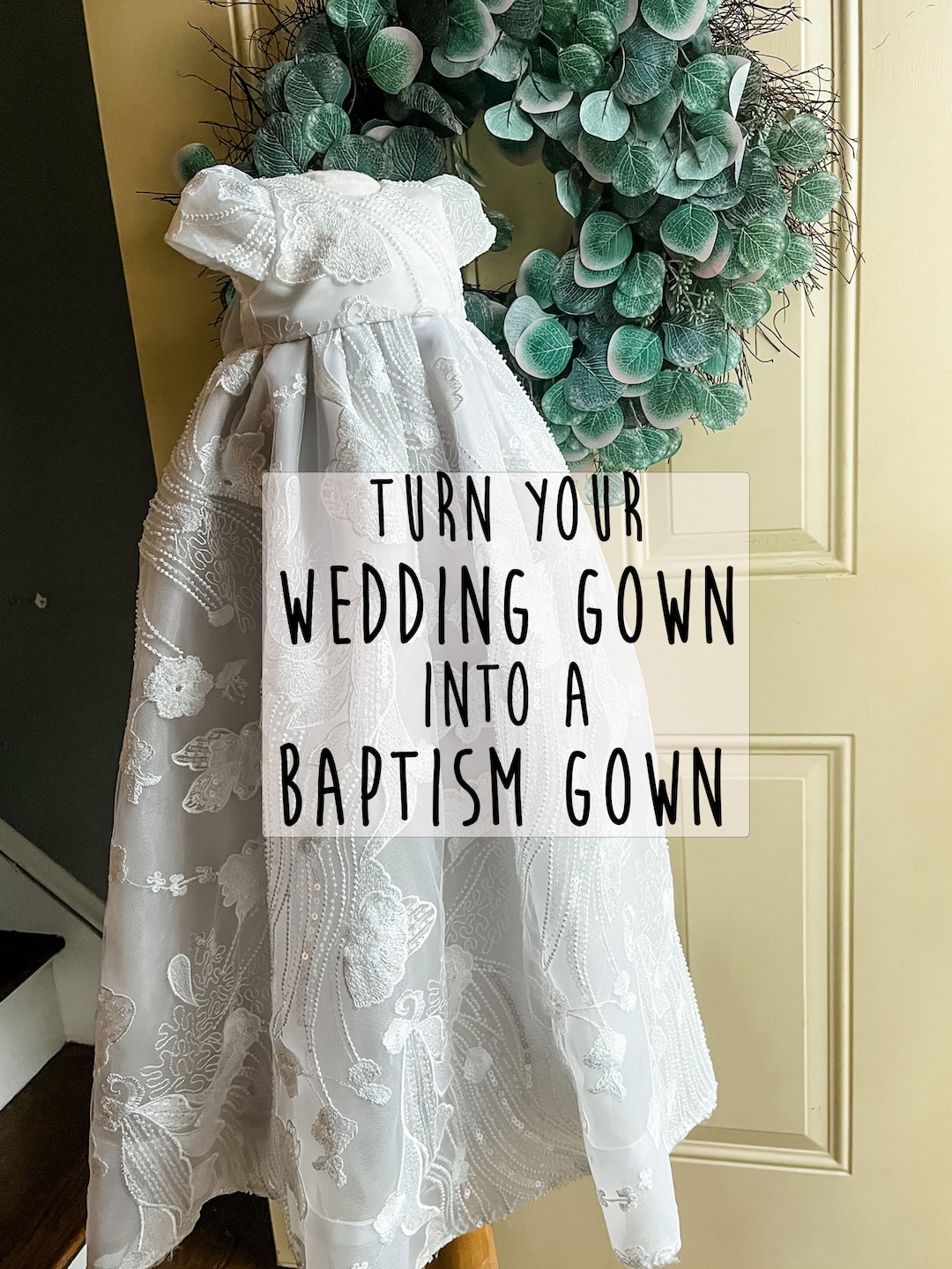Wedding dresses top into christening gowns