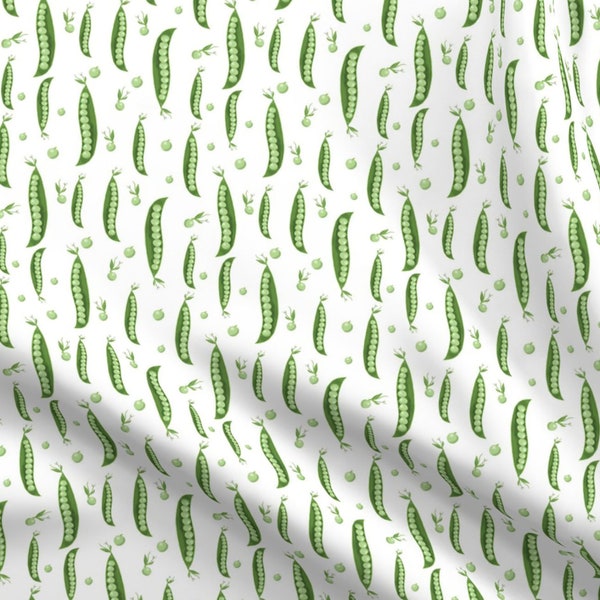 Peapod Fabric By The Yard - Peapod  Cotton Fabric - Pea Pod Fabric by Munzy Goods
