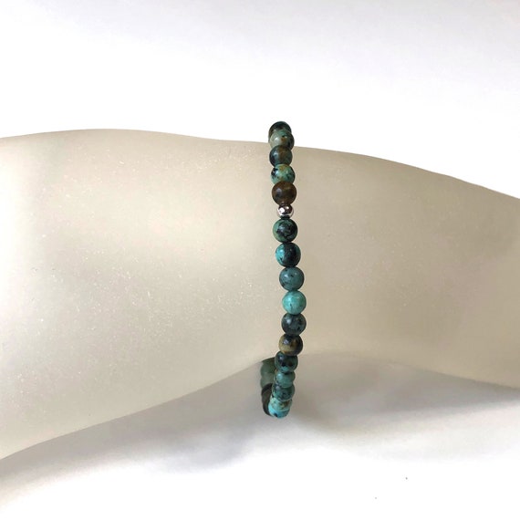 SHFJASBNUMG 4MM Mini Gemma Energia Bracciali Piccolo Braccialetto Di Pietra Naturale Dichiarazione Bracciale Charm Perline Coppia Bracciali, Pietra - Foto 7