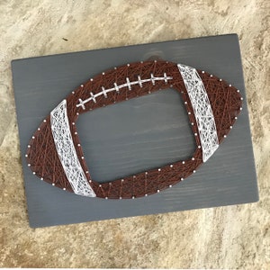 Football String Art, Picture Frame Sign, Game Room Decor, Man Cave Wall Art, Gifts for Men, Sports Gifts, Football Coach, Picture Frame 4X6