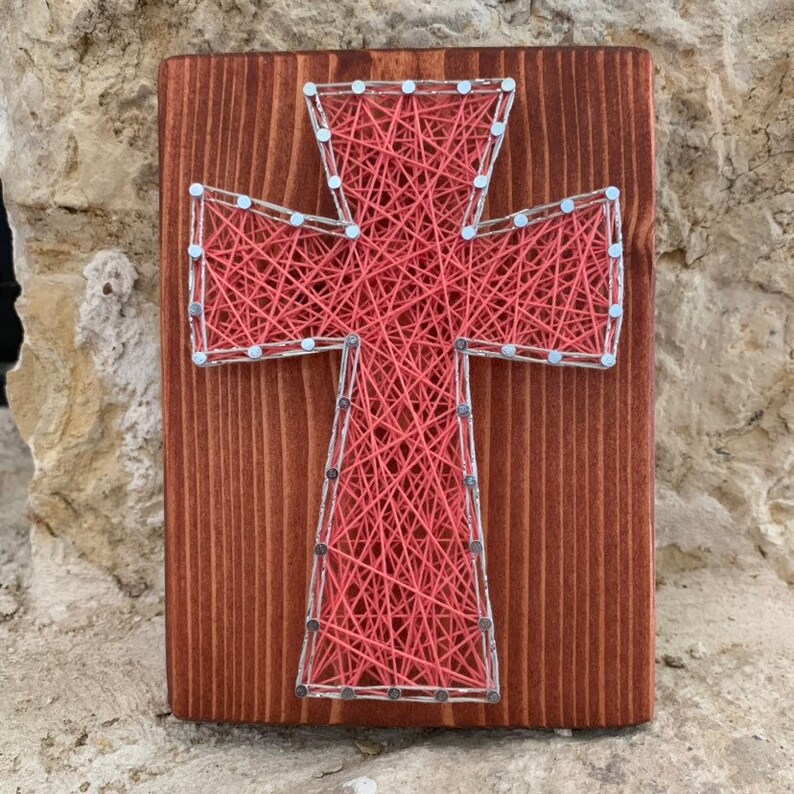 Cross String Art Kit Religious Art Gift of Faith Easter Etsy
