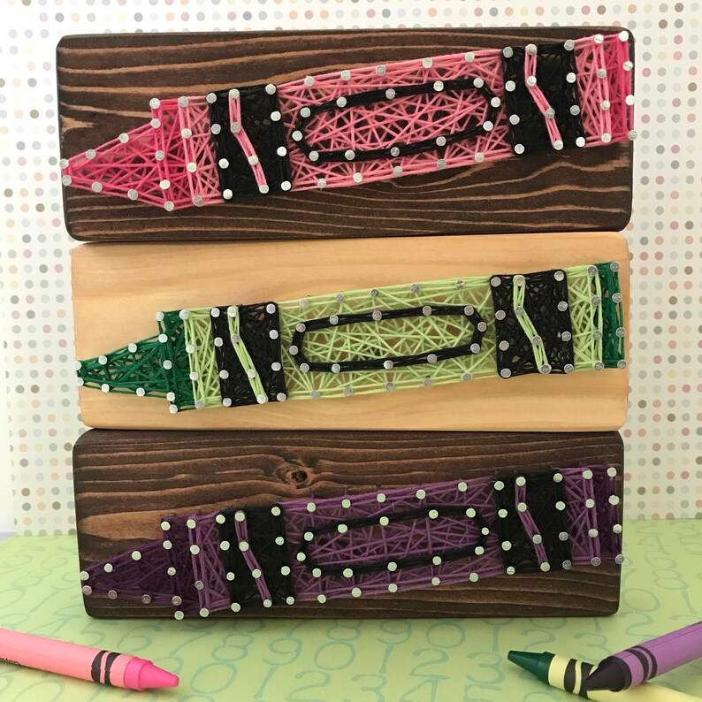 Crayon String Art Teacher Gifts Teacher Appreciation | Etsy