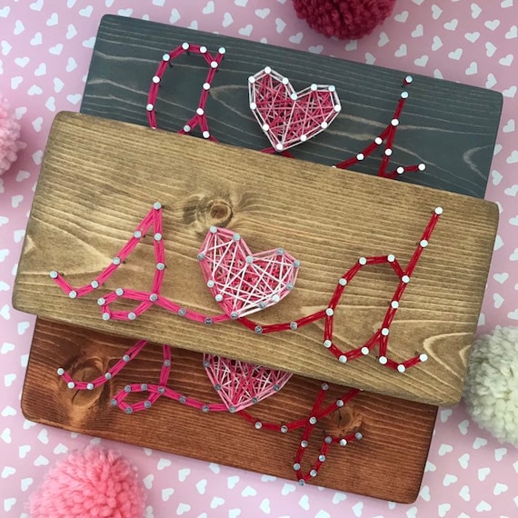 valentines string art