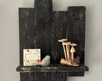 Estante de pared de palets, estante de madera, decoración de pared, estante de palets, decoración de madera, decoración del hogar, colgante de pared