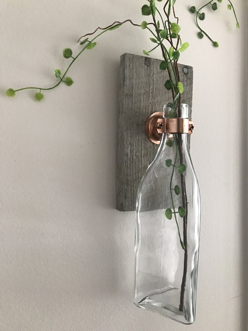 2 Wall Vases Wall Decor Vase Wall Decor Pallet Decor Etsy