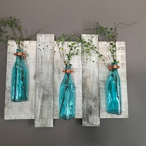 Wall vase, rustic wall vase holder, wall vase holder, vase decor, wall decor, home decor