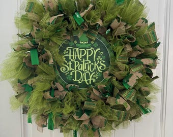 Corona del Día de San Patricio, corona del Día de San Patricio, decoración del Día de San Patricio, corona del Día de San Patricio, corona para la puerta principal del Día de San Patricio