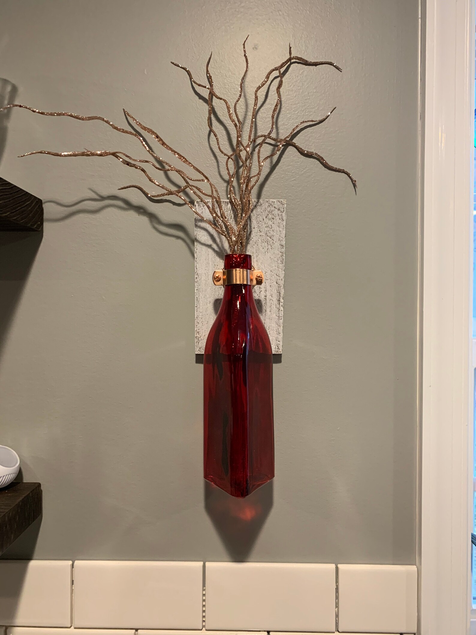 2 Wall Vases Wall Decor Vase Wall Decor Pallet Decor Etsy