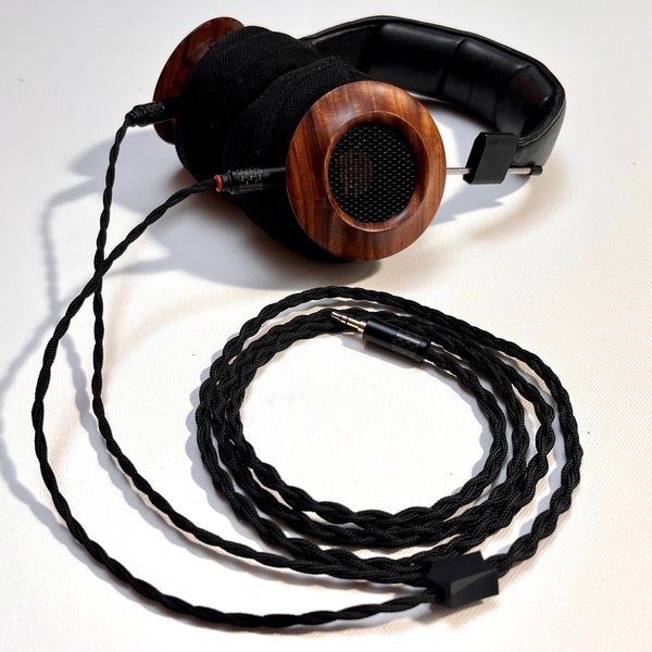 Yarara - custom 4 strand headphone cable - black 3.5mm TRS