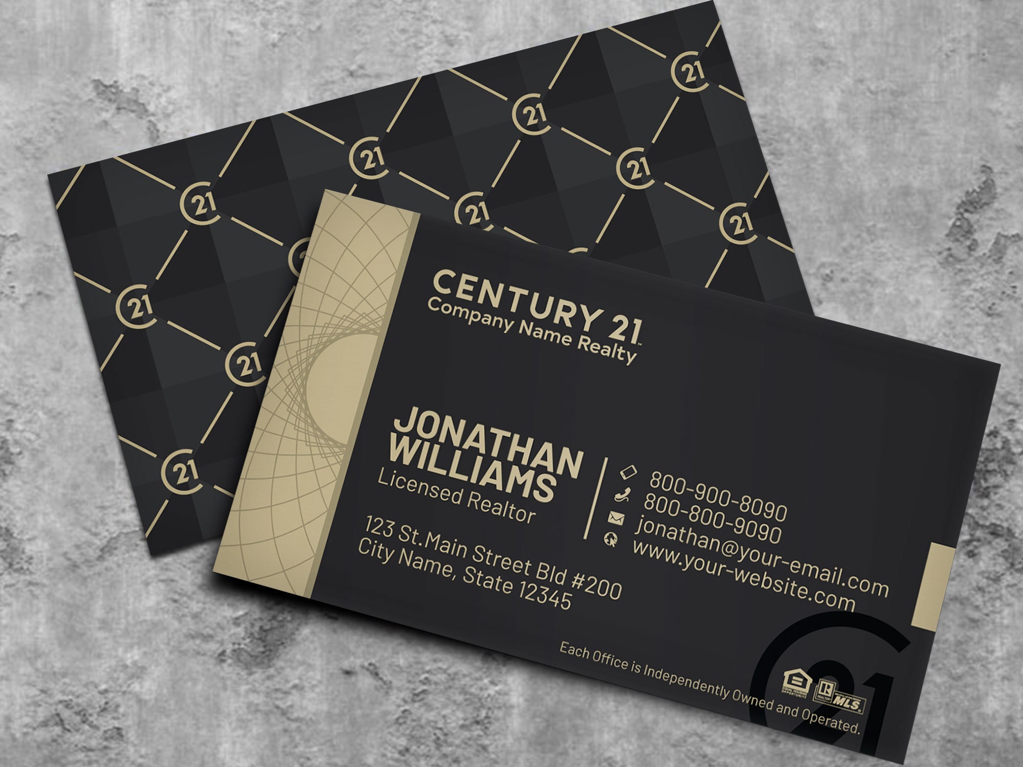 Century 21 Business Card Real Estate Business Card Design Etsy