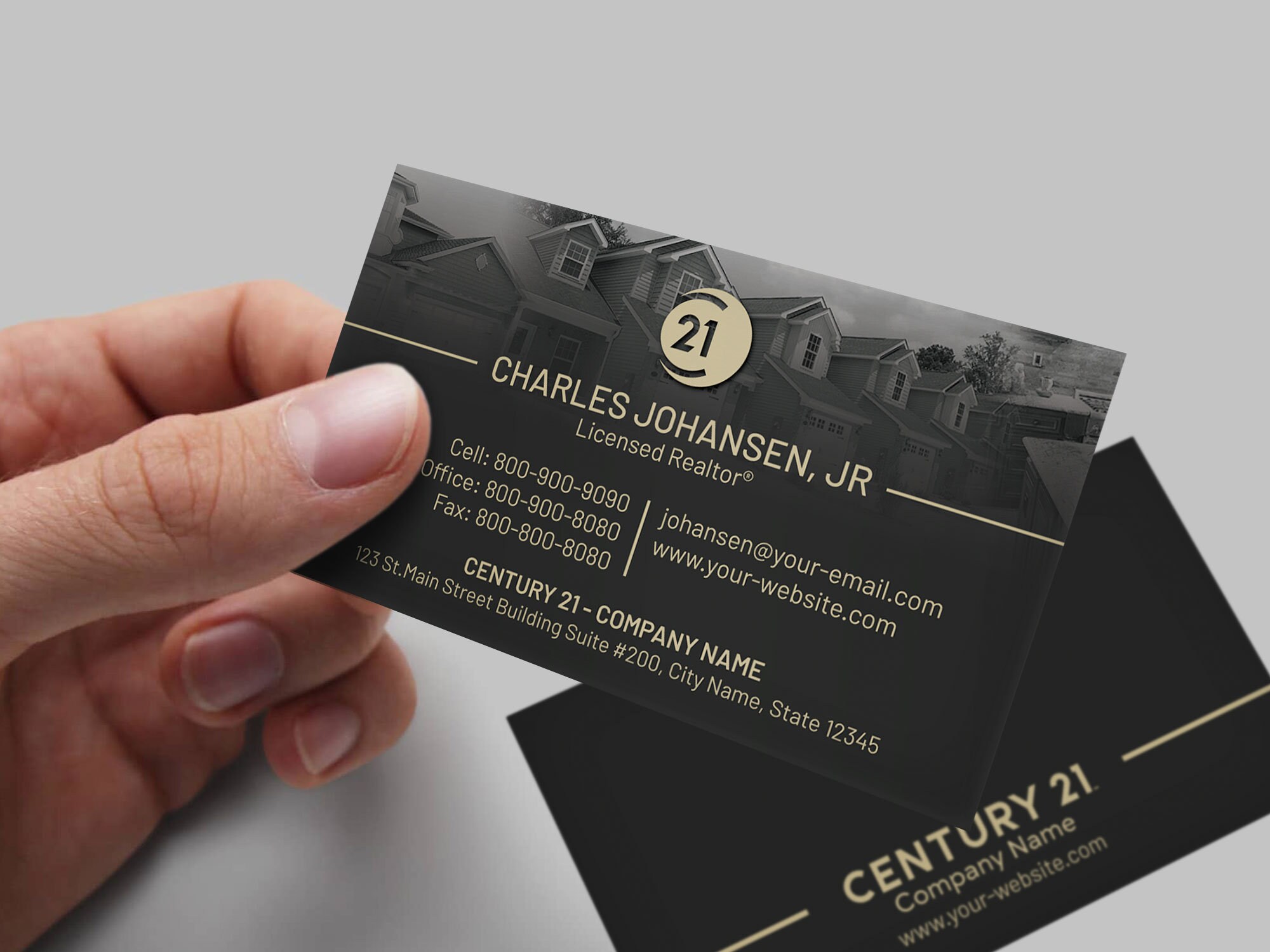 Century 21 Business Card - Real Estate Business Card Design