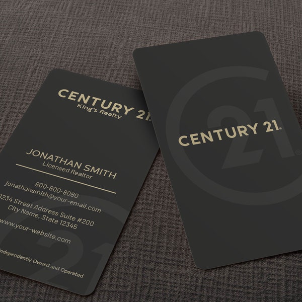 Century 21 Business Card - Real Estate Business Card Design - Realtor Business Card - Brokerage Business Card - Custom Design