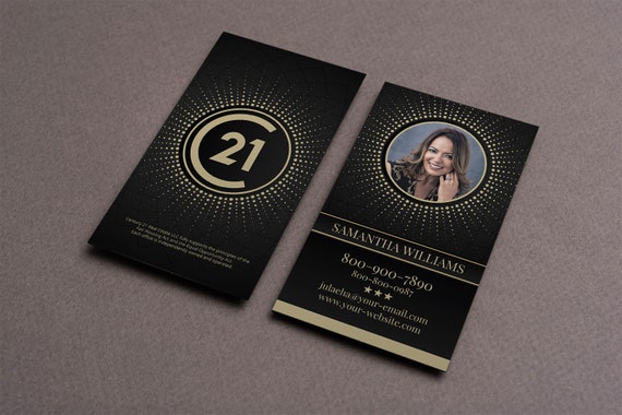 Century 21 Business Card Real Estate Business Card Design Etsy