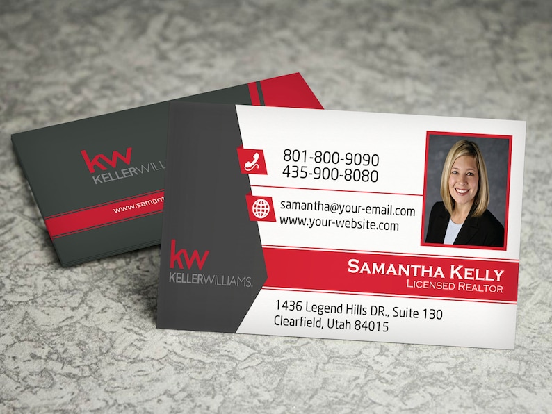 Keller Williams Business Card Real Estate Business Card | Etsy