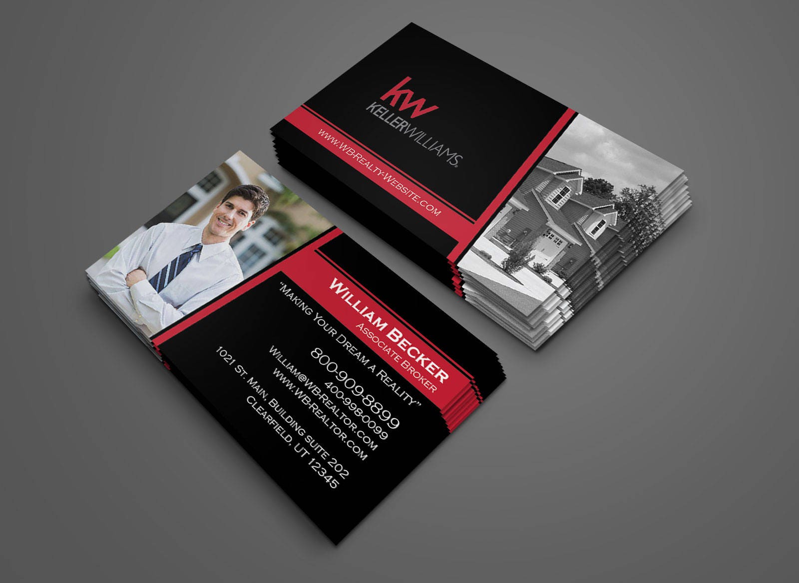 Keller Williams Business Card Design - Century22 - Coldwell Banker - Real  Estate - Custom Design Within Coldwell Banker Business Card Template