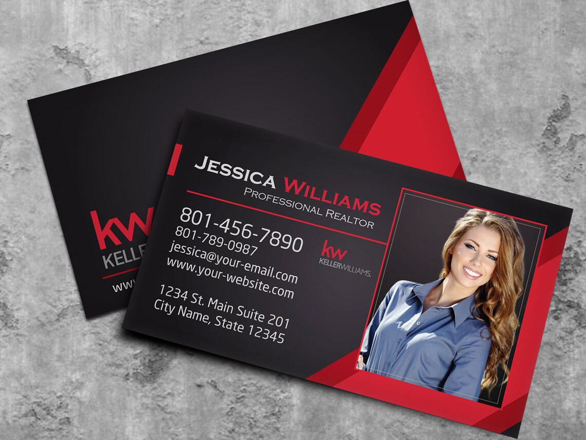 Real Estate Business Card Century 21 Keller Williams Etsy