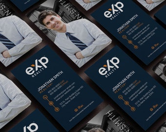 Real Estate Business Card - EXP Realty Business Card - Century 21 - Keller Williams - Remax - Weichert - iPro Realty Network - Custom Design
