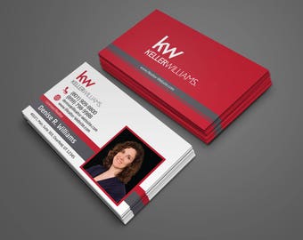 Real Estate Business Card - Keller Williams - Century 21 - Remax - Weichert - HomeSmart - iPro Realty - Realtor -Digital Files - Custom