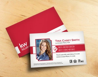 Keller Williams Business Card - Century 21 - Real Estate - Coldwell Banker - iPro Realty - Realtor - Brokerage - Custom Design