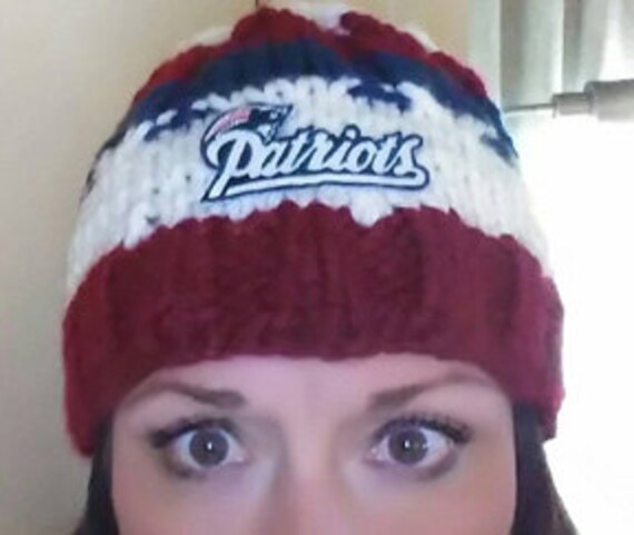 patriots ponytail beanie