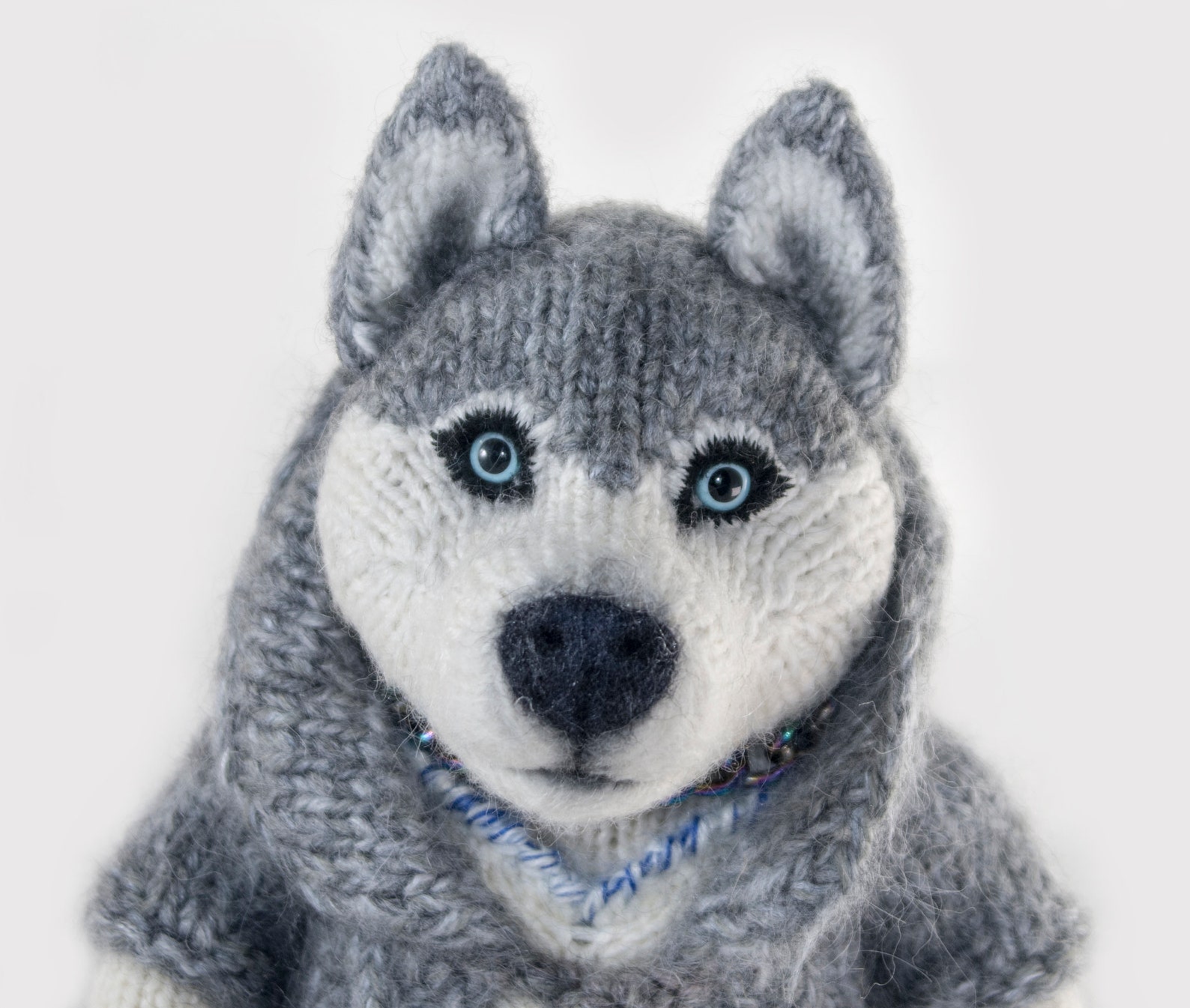 Husky 176 Dog knitted dog Doggie Knitted Doggie Etsy