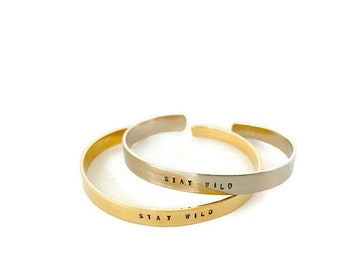 Stamped cuff/ boho/ Inspirational cuff/ edgy/ graduation jewelry/ special occasion jewelry/ sassy jewelry/ badass/ unique gift/