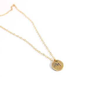 Mountain charm necklace/14k charm/sterling silver charm/stamped jewelry/outdoor lover/outdoorsy/mountain lover/Colorado/engraved/custom