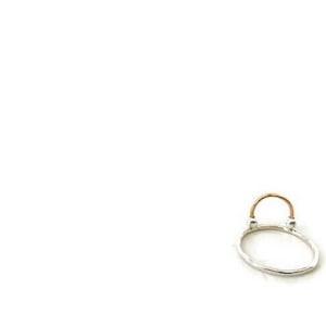 Fidget ring/Meditation Ring/spinner ring/Spinner ring/worry ring/mixed metal ring/anxiety ring/spinning ring/dainty silver ring/minimalist