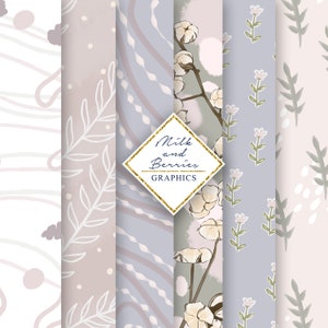 Cozy Corner: Digital Paper Pack, Planner Graphic, planner sticker, scrapbook material