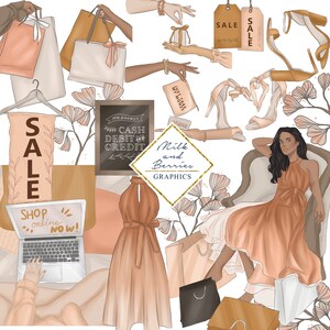 Black Friday: clipart, gráfico de planejador, adesivo de planejador, material de álbum de recortes