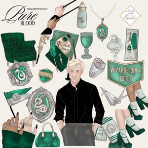 Pure Blood : Clipart, graphique d'agenda, autocollant d'agenda, matériel de scrapbooking, stock graphique