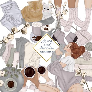 Cozy Corner: Clipart, Planner Graphic, planner sticker, scrapbook material