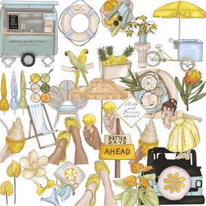 Gelato: clipart, illustrazione, clipart Planner, grafica, download digitale