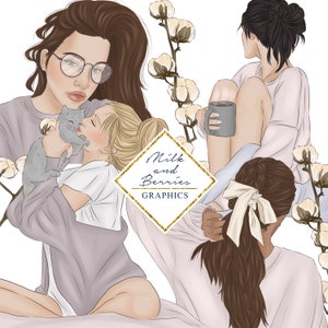 Cozy Corner: Fashion Girl, Planner Graphic, planner sticker, scrapbook material
