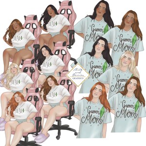 Motherlode: ファッションガール、クリップアート、イラスト、プランナークリップアート、グラフィック、デジタルダウンロード