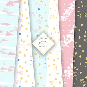 Space Girl: Digital Paper Pack, Planner Graphic, planner sticker, scrapbook material